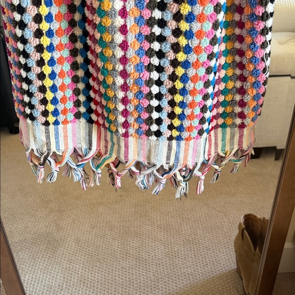 Multicolor Checkered Women's Robe - Picture 4 of 5